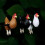 Hand Painted Chicken Earrings Hypoallergenic Resin Mini 3