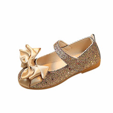 Zapatos de baile Princess Nubuck para niñas pequeñas, de caña alta con lazo,