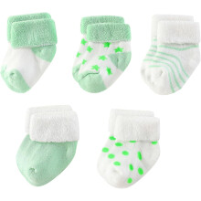 Baby-Frotteesocken, Unisex, Baumwolle, 5er-Pack, 0-12 Monate