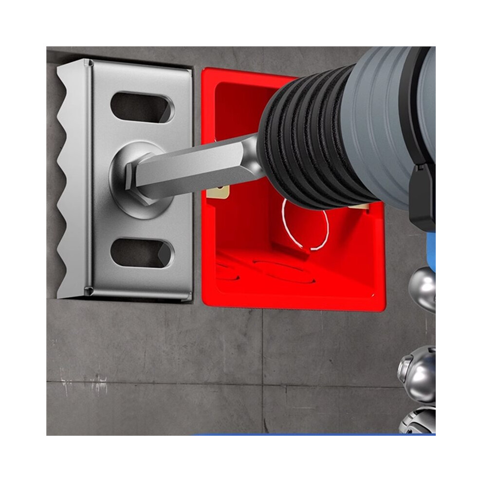 Heavy-Duty Square Hole Punch For 86-Type Junction Boxes, Ideal For Rotary Hammer Brick & Concrete Wall Openings 6032112182514