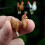 Hand Painted Chicken Earrings Hypoallergenic Resin Mini 4