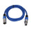 Mikrofonní kabel DMX512XLR modrý, 2 m 1