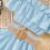 Ediodpoh Mädchen Freizeit-3-teiliges Set Blau Ärmellos Rüschen 4