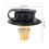 RV water inlet flange black ABS 1 piece 4