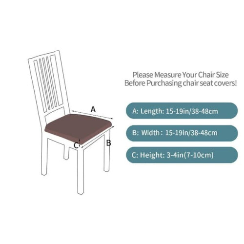 Waterproof Dining Chair Covers Stretch Set of 4 1