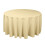 Rund dug beige polyester 63 tommer 2