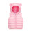 Colete acolchoado com capuz para bebê, rosa, tamanho 6-12 meses. 1