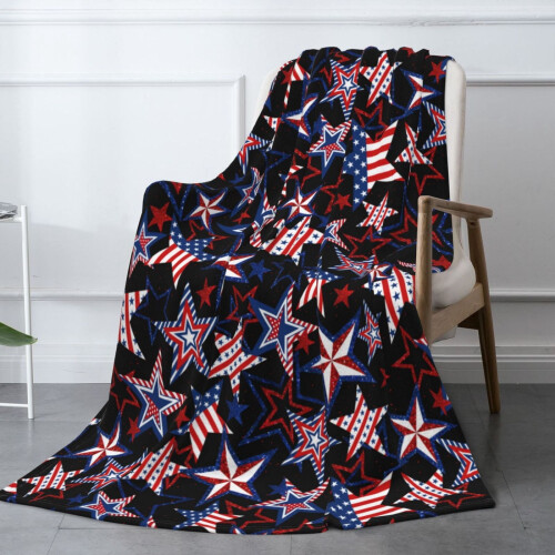 Fleece-Überwurfdecke „American Patriot“, 102 x 76 cm