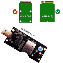 MóDulo NGFF a SIM con USB 3.0 MóDulo 3G/4G/5G a USB 3.0 con Ranura para Tarjeta SIM Tarjeta Adaptadora PortáTil