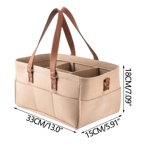 Portable diaper caddy with removable dividers 1 pack 1