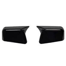 Car Rearview Mirror Cover Side Mirror Cap for   2007-2011 Reverse Mirror Housing Protective Cover Glossy Black