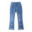 Mädchen Schlagjeans, hellblaue Kleinkindhose 1