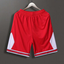 Pantalones cortos de entrenamiento de verano para hombre, tallas grandes, de secado rápido, de malla roja