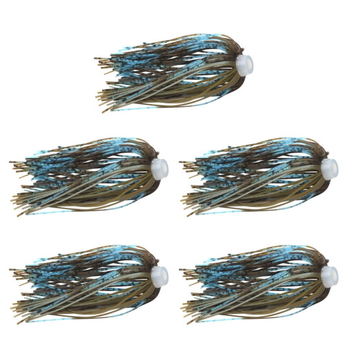 Silikon-Jig-Skirt für Bassangelköder, 12 Stück