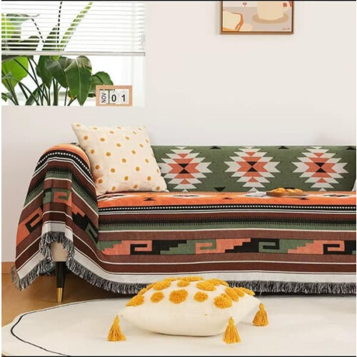 Southwest Blanket Throw Aztec Pattern 90x150cm 1