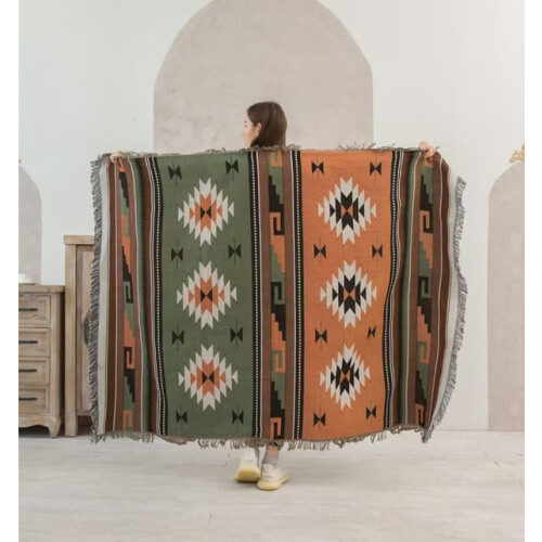 Southwest Blanket Throw Aztec Pattern 90x150cm 2