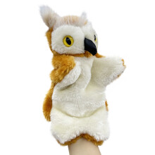 Marioneta de mano de animal de peluche suave y lavable, 25x15x5cm