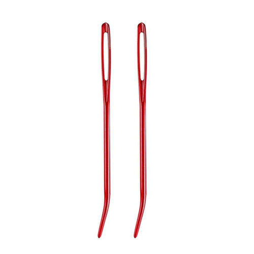 Ac de tapiserie cu vârf curbat pentru cusut manual, pachet de 12
