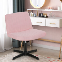 Chaise de bureau pivotante sans accoudoirs rose Criss Cross Chair