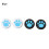 PS5 thumbstick handle silicone blue 4 pcs 2