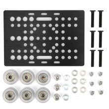 2X V-Slot-Portalsatz, 20-80 mm Portalplatte mit Rädern für V-Slot-Aluminiumprofile, CNC-Fräser und 3D-Drucker, Teil A