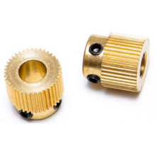 24PCS Mk7 MK8 Extrusionszahnrad 26 ZahnzäHne Messingantriebszahnrad Vorschubrad für Anet A8 3D-Druckerextruder