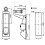 80Pcs Compression  Lock Zinc Alloy Flush Lever  Adjustable Grip Range 0.04 Inch-0.94 Inch 7