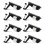 80Pcs Compression  Lock Zinc Alloy Flush Lever  Adjustable Grip Range 0.04 Inch-0.94 Inch 8