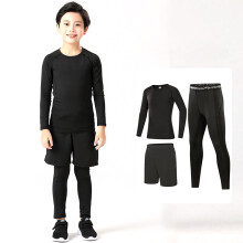 Conjunto de Camada Base Térmica Infantil Preto 10-11 Anos