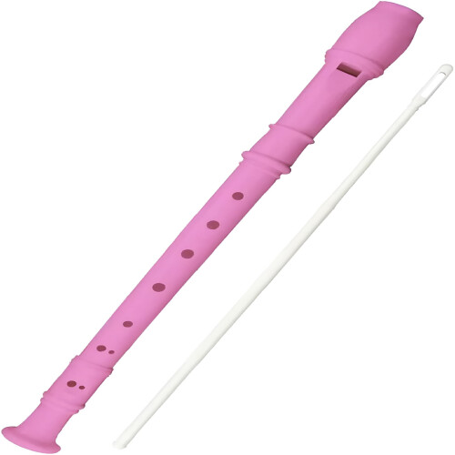 Sopranblockflöte (deutscher Stil, 8-Loch, rosa)