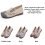 Mocassins femininos sem fecho, leves, respiráveis e com elástico. 7