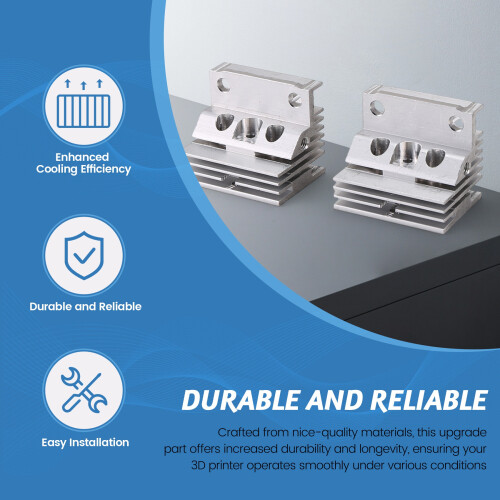 For  K1/MAX Radiator for 3D Printer Accessories Heat Sink 2pcs