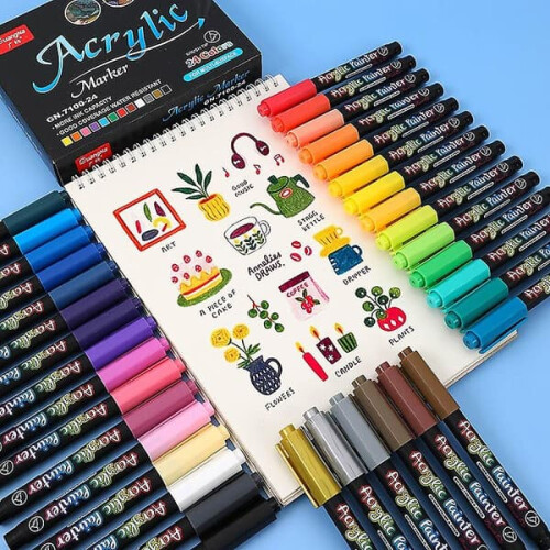 Acrylic Markers for Art 36 Colors 1