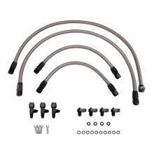 Coolant Crossover Hose Coolant Crossover Kit Steam Vent Hose for LSX LS1 LS2 LS6 LM7 Silver