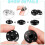 Snap Buttons for Sewing 12 Sets Metal Silver Black 19mm 2