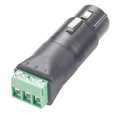 DMX 5-Pin XLR Female to 3-Pin Terminal Block Connector for DMX512 Lighting Control Stage Audio Equipment and LED Dimming