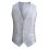 Men's Sparkly Sequin Vest Single-Breasted Sleeveless Silver 1