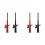 4pcs Quick Test Hook Clip Professional Insulated High Voltage Flexible Testing Probe 4mm Banana Socket Red and Black 2