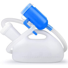 Urinol portátil masculino de 2000 ml com tubo de 45,2 polegadas e tampa.
