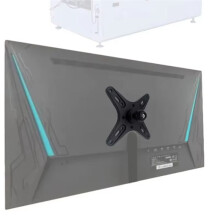 Adaptador de Montaje para Monitor Portátil con Rótula de 1 Pulgada A Brazo de Pared Universal de 100 X 100 mm y 75 X 75 mm.