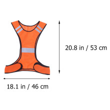 High-Visibility Orange Safety Jacket with Reflective Trim