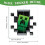 Creeper muursticker, Minecraft Escapes 2
