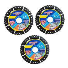3PCS Angle Grinder Cutting Discs, 4.5 Inch Cutting Disc for Tile, Steel PVC Pipes, Marble, Concrete, Iron Cutting Tool