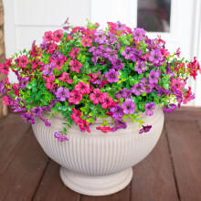 White Daisies Fake Flowers Outdoor Decor 10 Bundles