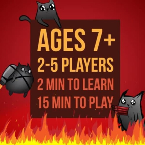 Exploding Kittens Card Game Family Party Game 2-5 Players 1