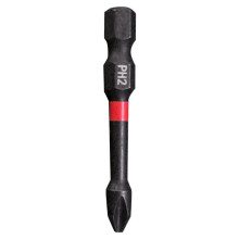 Impact Bits PH2 50mm - Durable S2 Steel, 1/4" Hex Shank, Perfect for Heavy-Duty Assembly and Construction