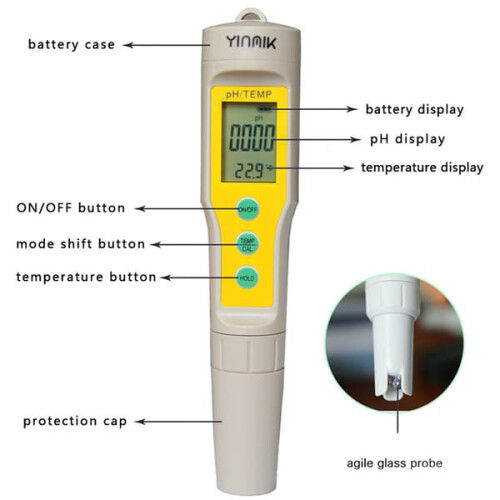 INF digital water meter with pH measurement