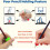 Pen Grips Foam Drawing and Writing Support 6 pcs 5