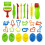 Play Dough Tools Set Plastic Molds and Cutters 26 Pieces 2