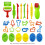 Play Dough Tools Set Plastic Molds and Cutters 26 Pieces 3